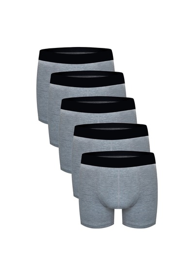 Darkzone Erkek Boxer Gri 5'Li Set - Dzn5555Gr