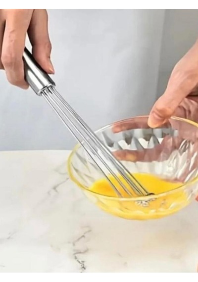 Ayarlanabilir Paslanmaz Çelik Boncuk Top Uçlu Çırpıcı Sos, Yumurta Ve Karışım Aparatı Metalik