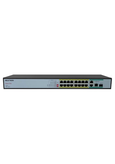 Neutron NT-PS16-260 16 Port Poe 3 port GB Uplink 1 Port GB SFP 250 Metre 260W Poe Switch