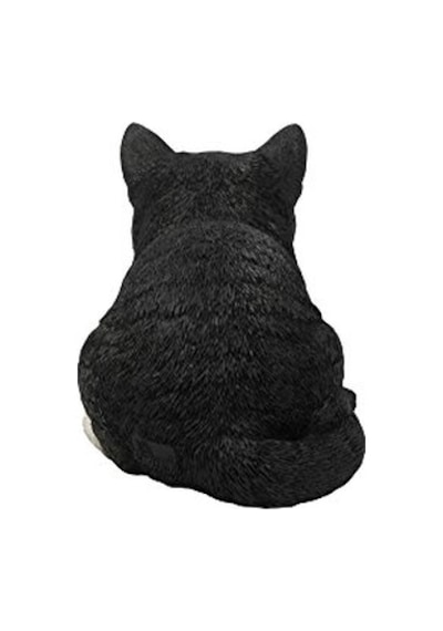 Ltd Geschenk Statue Schlafende Katze Schwarz Weiß