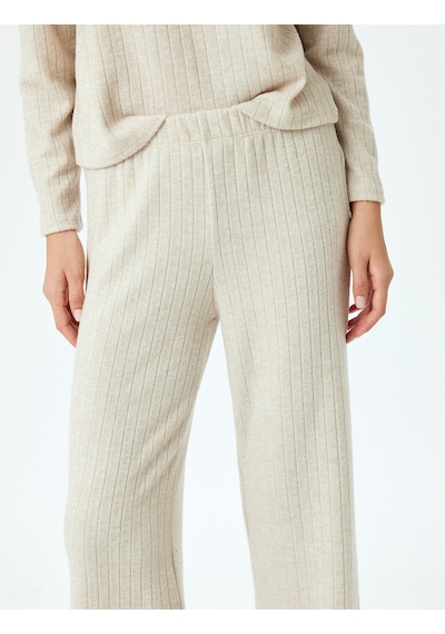 Koton Rahat Kalıp Yumuşak Dokulu Bol Paça Pijama Altı Bej Melanj 5wlk40313mk Bej Melanj Koton Rahat Kalıp Yumuşak Dokulu Bol Paça Pijama Altı Bej Melanj 5wlk40313mk Bej Melanj