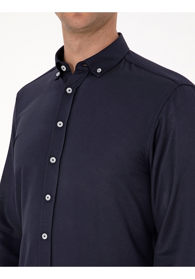 Pierre Cardin Erkek Lacivert Gömlek Desenli 50311487-vr033 Lacivert