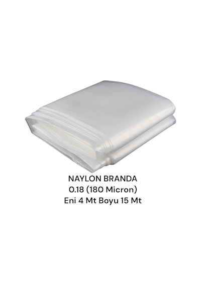 Naksan Kalın Naylon Branda Kesim Naylonu Bahçe Sera Naylonu 4x15 Eni 4 Mt Boyu 15 Mt