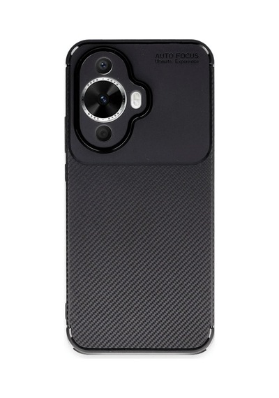 Huawei Nova 12s Kılıf Auto Focus Karbon Kapak - Siyah 0.2M-Çok Renkli