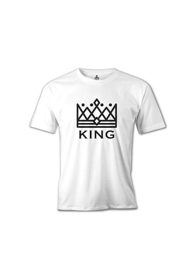 King And Queen - King Beyaz Erkek Tshirt