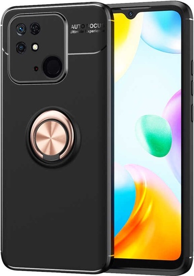 Xiaomi Redmi 10C Kılıf Zore Ravel Yüzüklü Silikon Kılıf