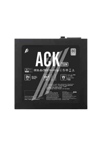 1stplayer Ack 750w 80+ Aktif Pfc 14cm Fan Siyah Güç Kaynağı