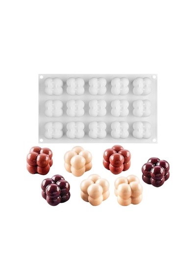 Silikon Mini Bubble Çoklu Mum , Sabun Ve Pişirme Kalıbı