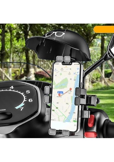 Titreşim Önleyici Otomatik Tuşlu Motosiklet Bisiklet Scooter Atv Telefon Tutucu Dikiz Ayna Bağlantılı Telefon Tutucu Motor Tutacağı Motor Tutacak Güçlü Tutuş Zr730 Diğer