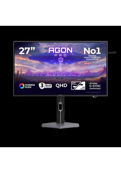 Aoc 26.5" Agon Pro Agp277qkdc 540hz 0.03ms Adaptivesync Woled Qhd 540hz/hd 720hz Oyuncu Monitörü