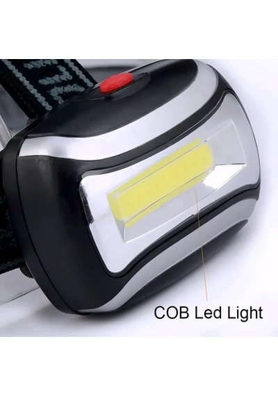 Ayrex Adaptoll 500 Lümen Pilli Led Kafa Feneri Şarjlı Ve Ayarlanabilir Baş Bandı, Güçlü Cob Led Kafa Lambas