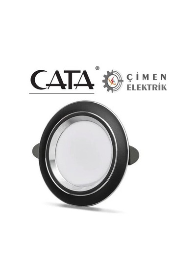 Cata 5 Adet Cata Ct 5258 Siyah Kasa Zepra Led Spot 6w 3 Renkli