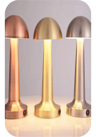 MASA LAMBASI ŞARJLI-DİMLENEBİLİR 3 FONKSİYON BRONZ HS-8107B