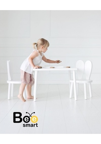 Bee Smart Ms-24 Full Beyaz Sandalye Seti 1 Masa 2 Sandalye BEESMART.006 Diğer