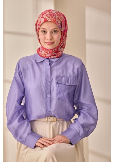 Silk Home Olinda İpek Eşarp 47002-41 Parlak Turuncu, Füme, Gri, Hardal