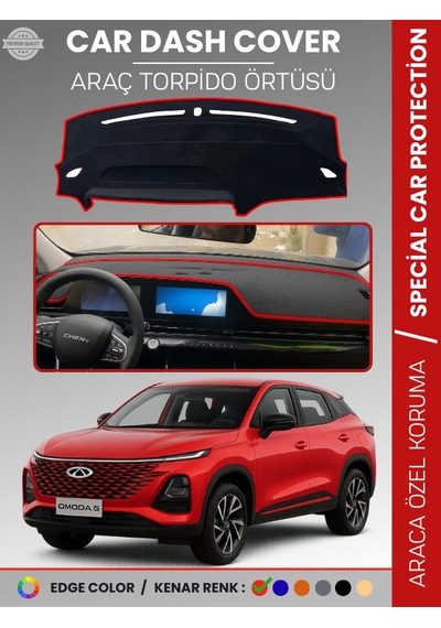 Chery Omada 5 2022-2025 Torpido Örtüsü Ön Göğüs Koruma Torpido Koruma Çatlamayı Engeller Tam Uyum - 581 Stiloto