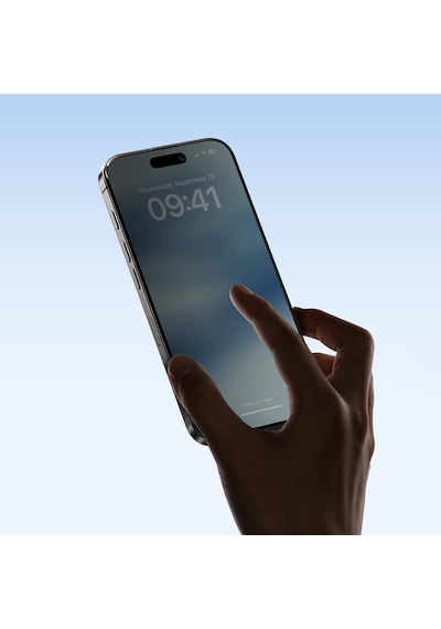 Apple Uyumlu   iPhone 14 Pro Benks Ultra Shield 0.4mm Privacy Hayalet Ekran Koruyucu Uygulama Aparatlı