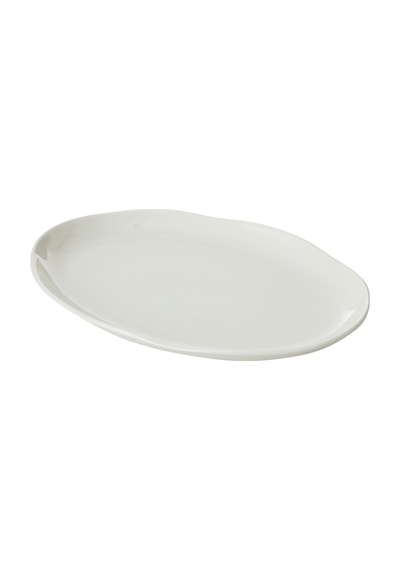 Mudo Home Aspendos Kayık Tabak 27cm Beyaz