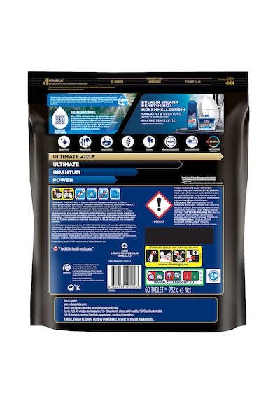 Finish Ultimate Plus Bulaşık Makinesi Deterjanı Kapsül Tablet Limon 120 Adet (60 x 2)
