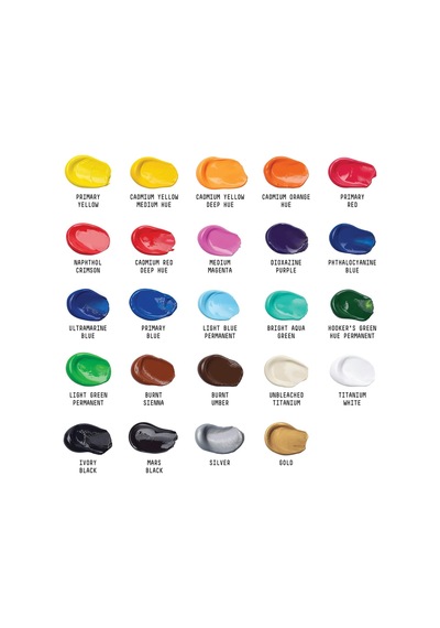 Basics Akrilik Boya Seti 24x22ml Renkli