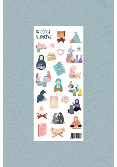 M65 Hafız Kız İslami Sticker Seti Çok Renkli