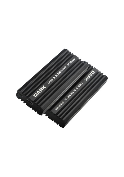 Usb3.2 Gen2 10gbps Type-c - M.2 Nvme & Sata Ngff Ssd Led Dokunmatik Ekranlı Disk Kutusu Dk-ac-dsem6