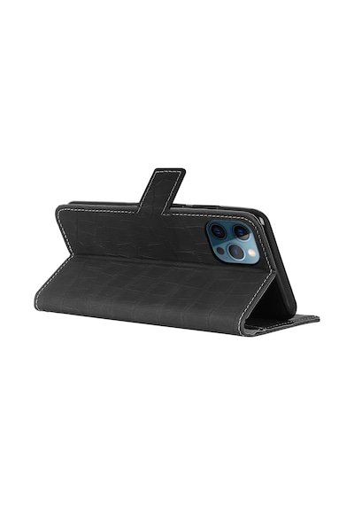 Apple Uyumlu iPhone 12 / 12 Pro Kilif Kroko Desen Kapakli Cüzdanli 514448567