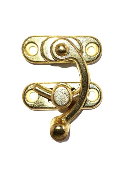 Kablo Kroşeleri Yay Gözü, Ahşap Kutu Klipsi - Küçük 28x33 Mm, Sarı, 100 Adet