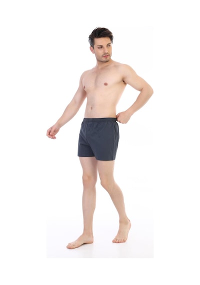 Çift Kaplan Erkek Penye Füme Boxer 805 Füme