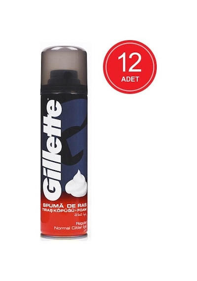 Gillette Normal Tıraş Köpüğü 12 x 200 ML