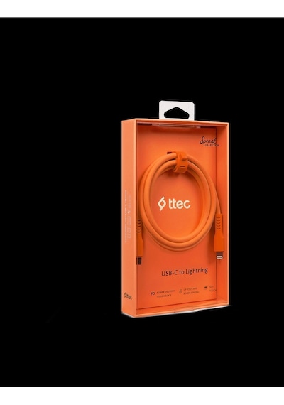 Ttec 2dk60nt Usb-c- Lightning Hızlı Şarj Kablosu 120 Cm Neon Turuncu
