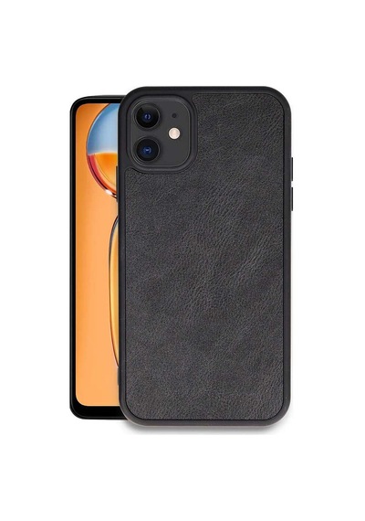 Apple iPhone Uyumlu 11 Kılıf Aras Deri Kapak - Siyah Evimdeyokyok