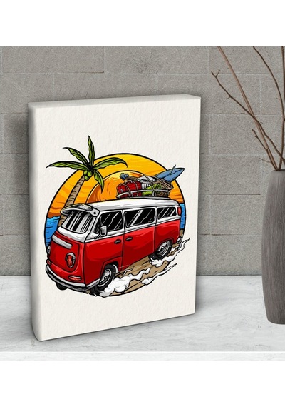 Bk Gift Klasik Araç Tasarımlı Dekoratif Mini Kanvas Tablo 15X20Cm (506660943)
