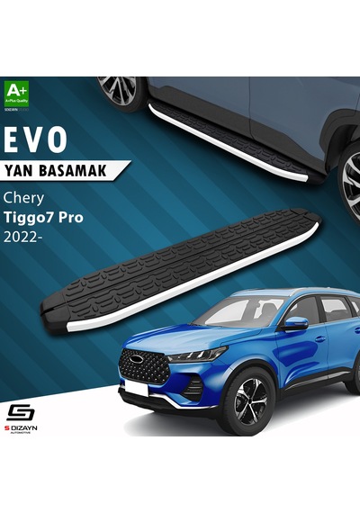 S-dizayn Chery Tiggo7 Pro Evo Aluminyum Yan Basamak 183 Cm 2022 Üzeri