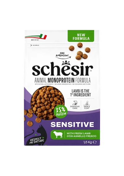 Schesir Monoprotein Sensitive Kuzulu Yetişkin Kedi Maması 1,5 Kg