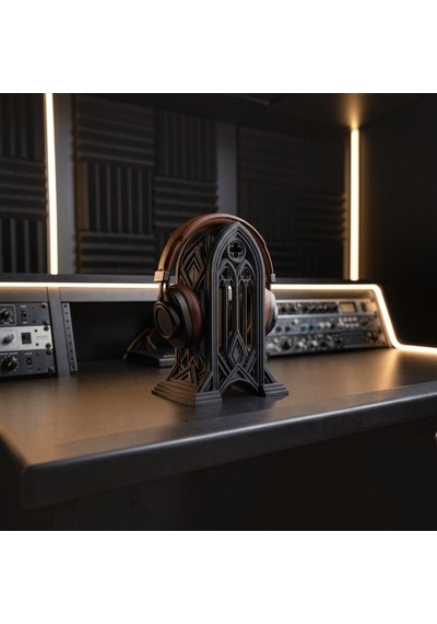 Happy3dworld Gotik Katedral Kulaklık Standı, 3d Baskı Mimari Masaüstü Dekor
