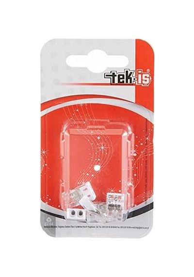 5 Adet 2x2,5 Mm Geçmeli Buat Klemens Şeffaf Model