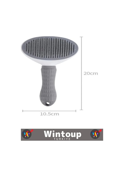Wintoup Premium Üretim Kolay Temizlenebilen Tuşlu Masaj Etkili Evcil Hayvan Tüy Toplama Tarağı