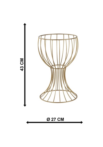 Anafor Saksılık Eskitme 43 Cm Krem Saksı