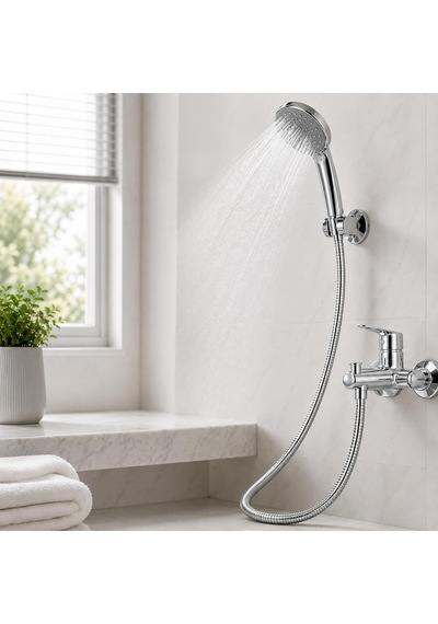 Jaova Duş Hortumu 2 Metre 200 Cm Su Sızdırmaz Esnek Banyo Duş Başlığı Hortumu, Güçlendirilmiş Gümüş
