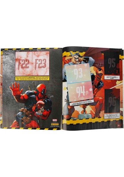 Marvel Deadpool Çıkartma Albümü + Özel Mini Çizgi Roman Panini Lisanslı Ürün 8 Stıcker 2 Kart
