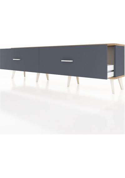 Arges Tv Ünitesi 2 Çekmeceli 176x30x51 Antrasit-çam/antrasit Atlas Çam/antrasıt Arges Tv Ünitesi 2 Çekmeceli 176x30x51 Antrasit-çam/antrasit Atlas Çam/antrasıt