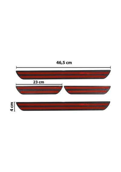 Skoda Fabia Uyumlu Kapı Eşiği Krom Abs 4 Parça