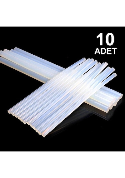 10 Adet, Ince Silikon, Sıcak Silikon, 7 Mm, Şeffaf Mum Silikon,