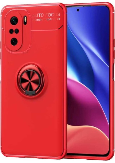 Xiaomi Mi 11I Kılıf Zore Ravel Yüzüklü Silikon Kılıf