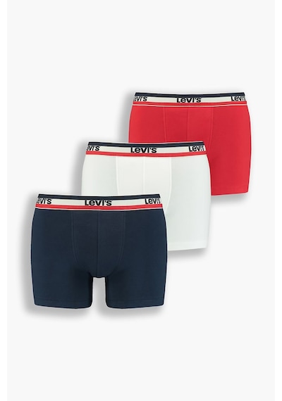 Levi's Erkek Boxer 37149-0543 Kırmızı-lacivert-beyaz Kırmızı-lacivert-beyaz