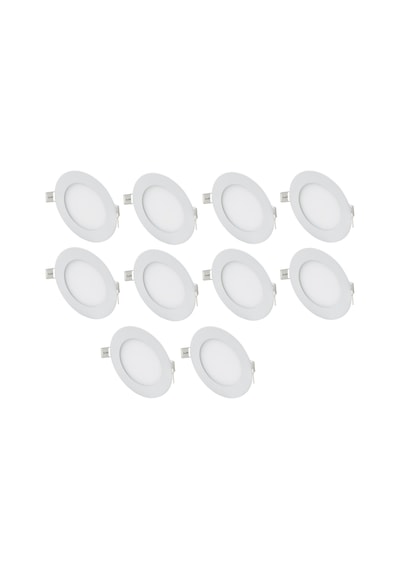 Cata Ct-5145 10 Adet 6w Slim Led Panel Armatür Alüminyum Kasa Beyaz