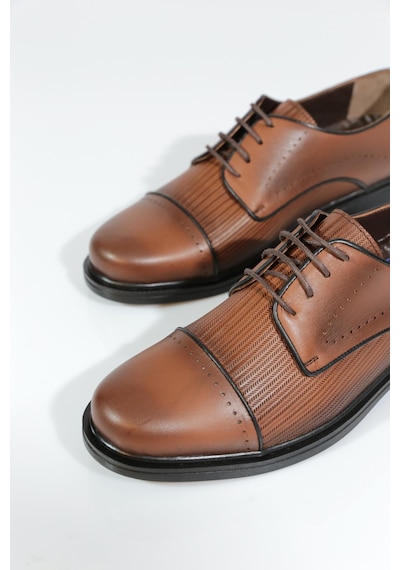 Dgn 2054 Erkek Oxford Ayakkabi Taba