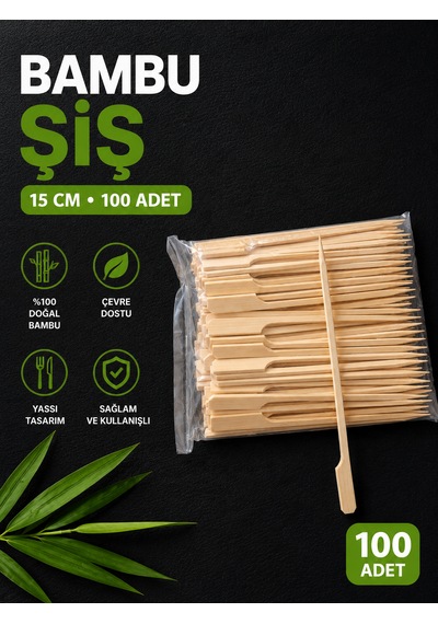 Bambu Şiş 15 Cm 100 Ad