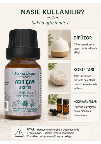 Ada Çayı Uçucu Yağı 10ml - %100 Saf Ve Doğal 10 ML